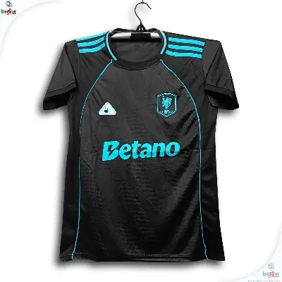 Picture of Aston Villa Thai Premium Football Jersey For Man - Half Sleeve Club T Shirt - Aston Villa Jersey 2026 - Black