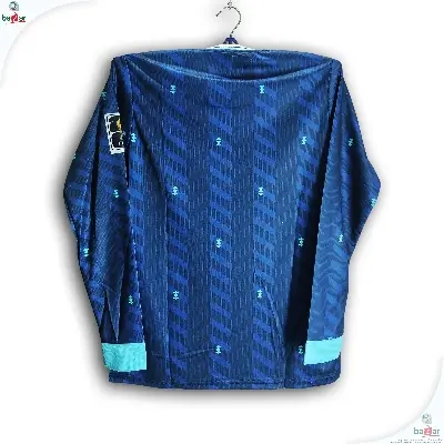 Picture of Germany World Cup Jersey 2026 Thai Premium Football Jersey For Men - Long Sleeve - Germany Away Jersey 2026-27 - Blue