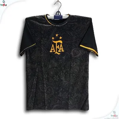Picture of Argentina Short sleeve Football Jersey For Man - Half Sleeve t shirt - Argentina Jersey 2026/27 - Black