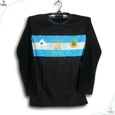 Picture of Argentina Full Sleeve Football Jersey For Men - Long Sleeve t shirt - Argentina Jersey 2026/27