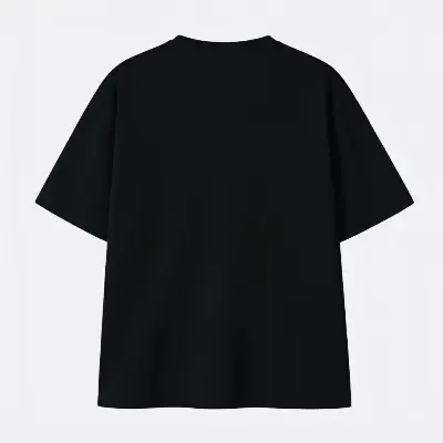 Picture of Divine Om Edition 200+ GSM Premium Cotton Drop Shoulder Black T-Shirt - Black