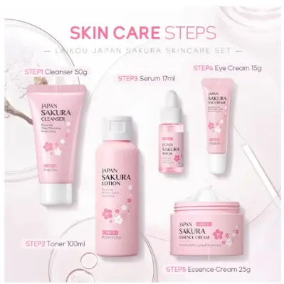 Picture of Laikou Japan Sakura Skincare face pack Set - 207 gm 