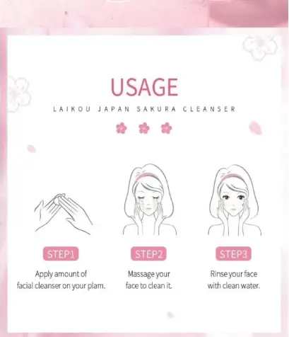 Picture of Laikou Japan Sakura Cleanser - 100ml (Multicolor,Floral)