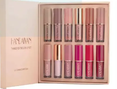 Picture of Handaiyan 12 Color Matte Liquid Lipstick Set Long-Lasting Smudge Proof 