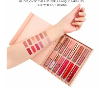 Picture of Handaiyan 12 Color Matte Liquid Lipstick Set Long-Lasting Smudge Proof 