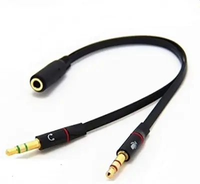 Picture of Audio Y Female Headset Splitter (Black)