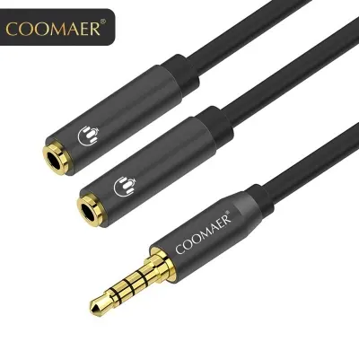 Picture of Audio Y Female Headset Splitter (Black)