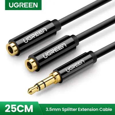 Picture of Audio Y Female Headset Splitter (Black)