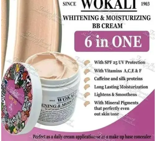 Picture of WOKALI 6 in 1 WHITENING & MOISTURE BB CREAM -SPF 25 
