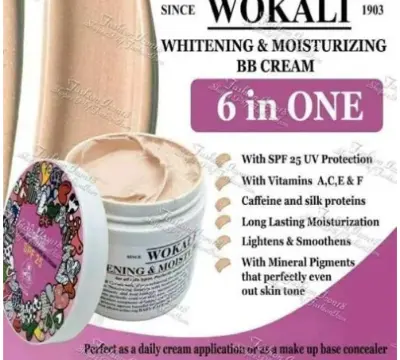 Picture of WOKALI 6 in 1 WHITENING & MOISTURE BB CREAM -SPF 25 