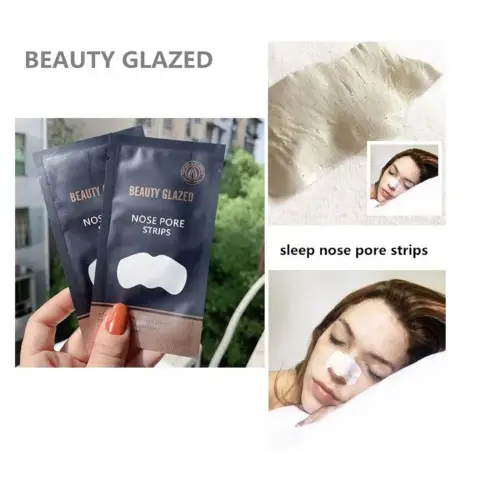 Picture of Beauty Glazed Nose Pore Strips Blackhead Acne Nose Patch To Remove Skin Care-5 pcs 