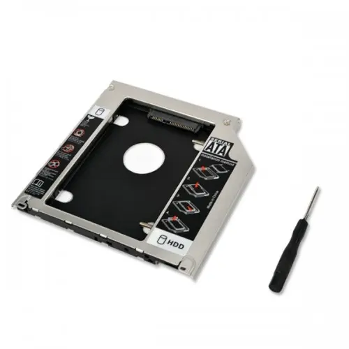 Picture of Laptop DVD to 2nd SSD/HDD Caddy Hard Drive Enclosures Size 12.7mm -Black (1TB)