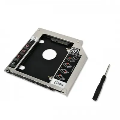 Picture of Laptop DVD to 2nd SSD/HDD Caddy Hard Drive Enclosures Size 12.7mm -Black (1TB)