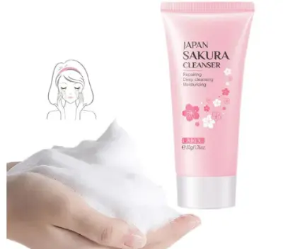 Picture of Laikou Japan Sakura Foam Cleanser 50gm (Multicolor,Floral)