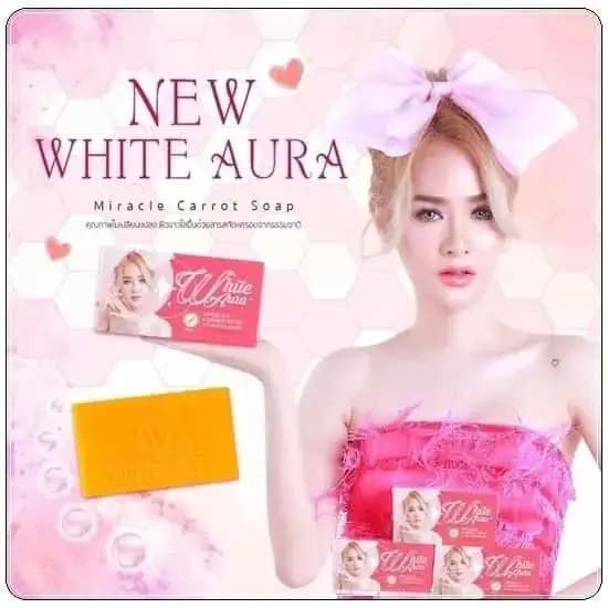 Picture of White aura miracle carrot soap 160gm (Floral)