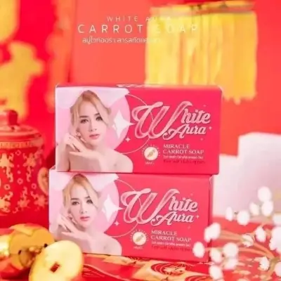 Picture of White aura miracle carrot soap 160gm (Floral)