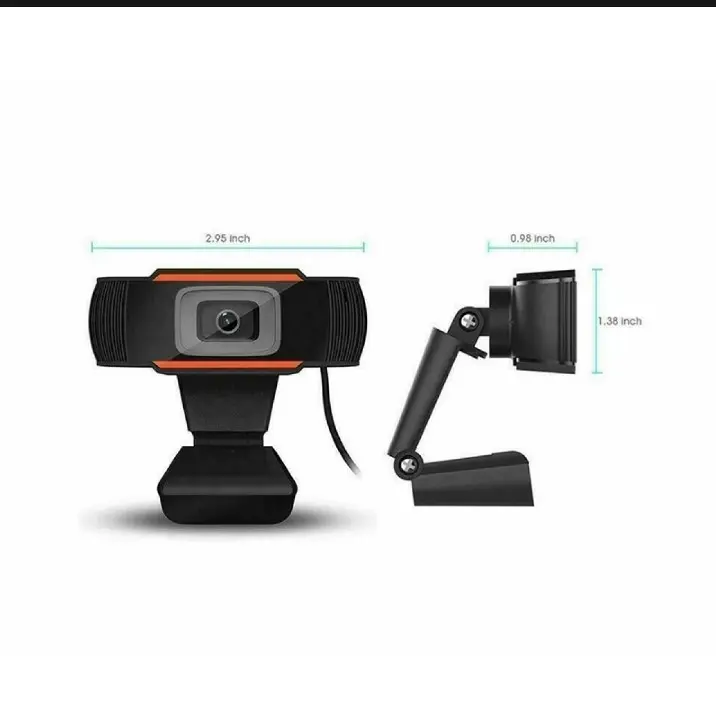 Picture of Full HD Webcam 1080P USB Camera Rotatable Video Recording Web Camera With Microphone For PC Computer (Black)