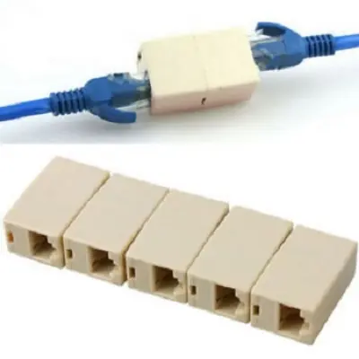 Picture of RJ45 Lan Jointer White (5PCS) / RJ45 Ethernet Lan Cable Joiner Coupler Connector Coupler Jointer 