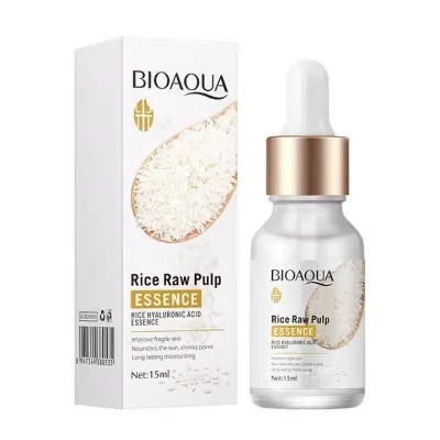 Picture of BIOAQUA Rice Raw Pulp Essence, Hyaluronic Acid Rice SerumImprove Hyperpigmentation, Boost Collagen, Vitality Shrink Pores Skin Care-15ml 