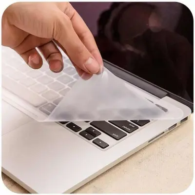 Picture of Laptop Keyboard Protector 14.6 / Laptop Keyboard protector silicon Film Transparent (White)