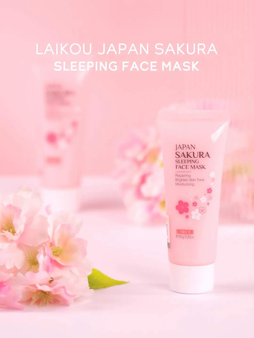 Picture of Laikou Japan Sakura Sleeping Face Mask 80g 