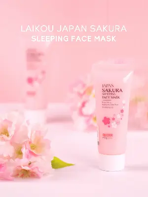 Picture of Laikou Japan Sakura Sleeping Face Mask 80g 