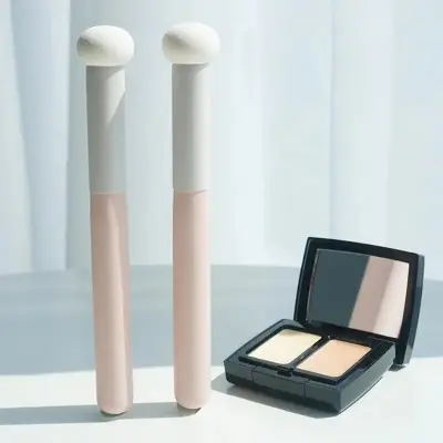 Picture of Mashroom Head Dry and Wet foundation makeup puff for women (Light Pink)