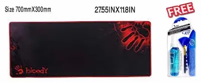 Picture of Multicolor- Gaming Big Size mouse pad Size 700mmX300mm Free offer (Blue)