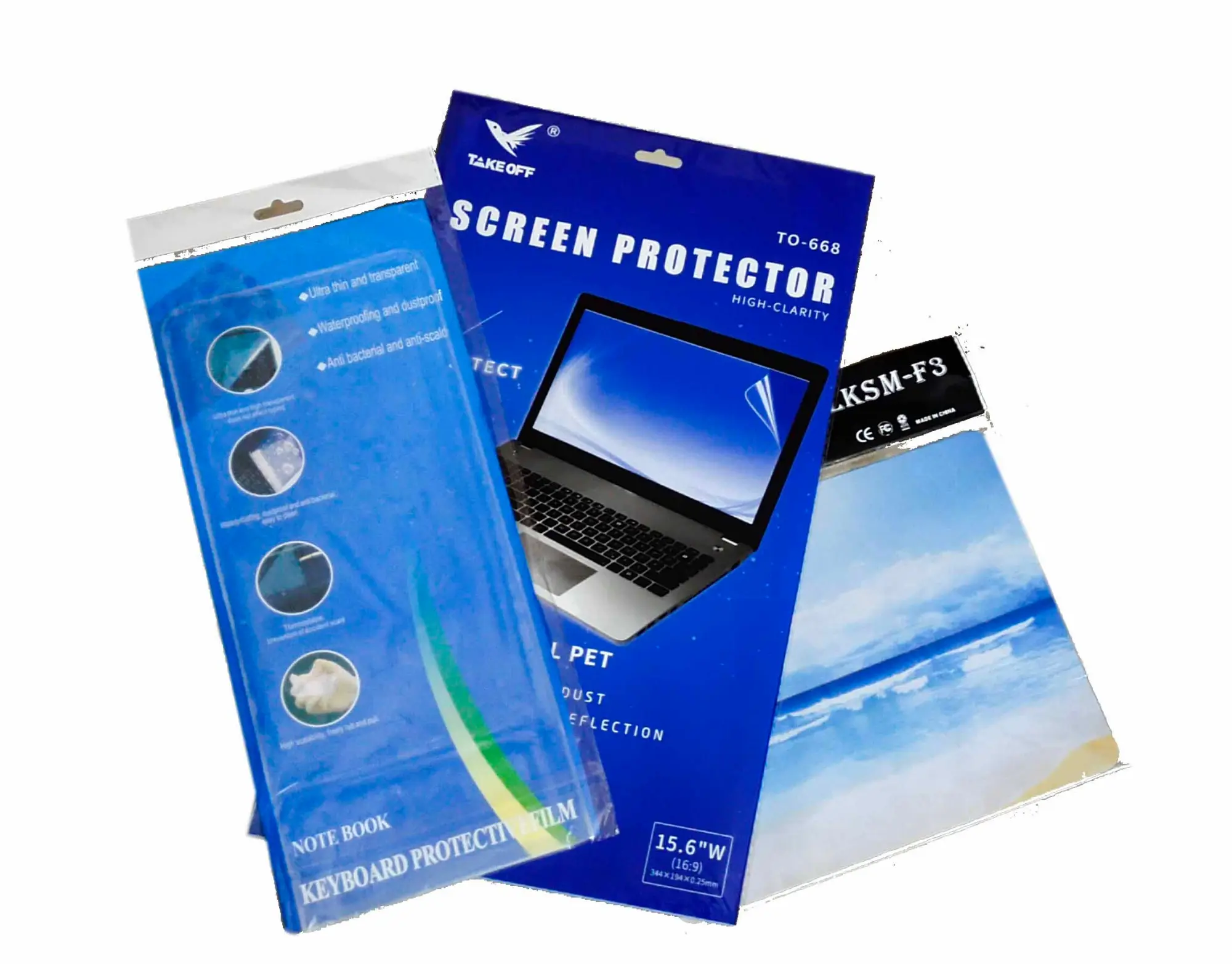 Picture of Combo pack laptop screenprodector 15.6 pro-3 (Multicolor)