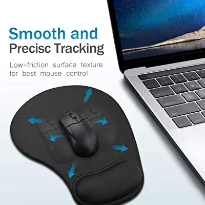 Picture of Mousepad with Gel Wrist Support (Black)