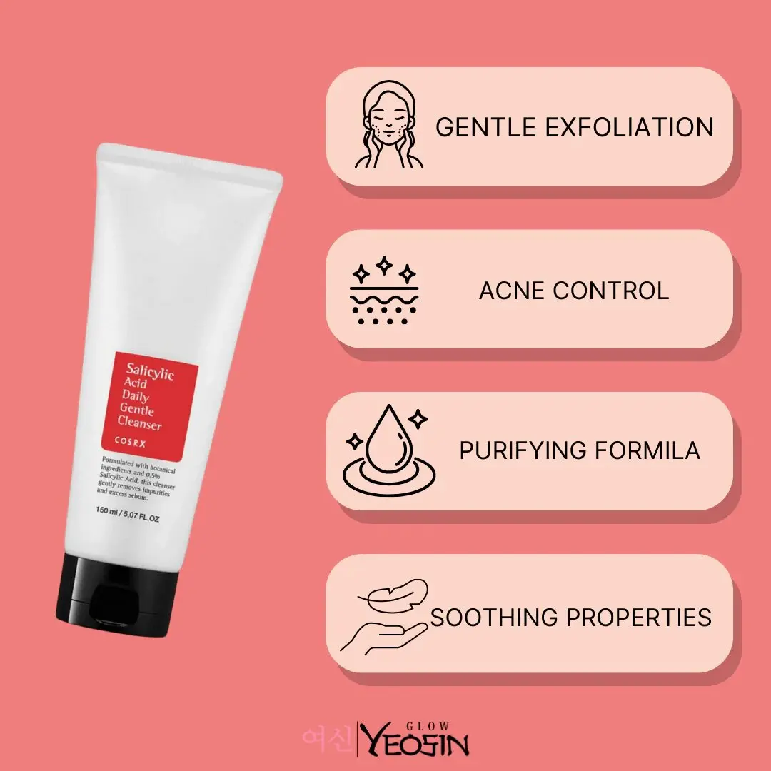 Picture of COSRX Salicylic Acid Daily Gentle Cleanser - 150ml (White,Fresh)