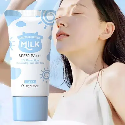 Picture of LAIKOU Milk Sunscreen SPF50 PA+++ Sunblock Brighten Skin Tone 50g 