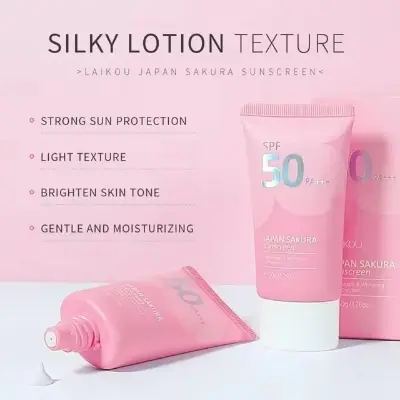 Picture of Laikou Japan Sakura Sunscreen, SPF50++, 50 gm 