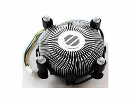 Picture of Intel Socket 775 Copper Core/Aluminum Heat Sink & 3.5" Ball Bearing Fan w/4-Pin Connector 