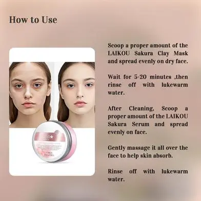 Picture of LAIKOU Japan Sakura Mud Mask 80gm 