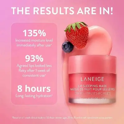 Picture of LANEIGE Lip Sleeping Mask Berry 20g - Lip Balm - Best Cute Authentic Lip Balm 