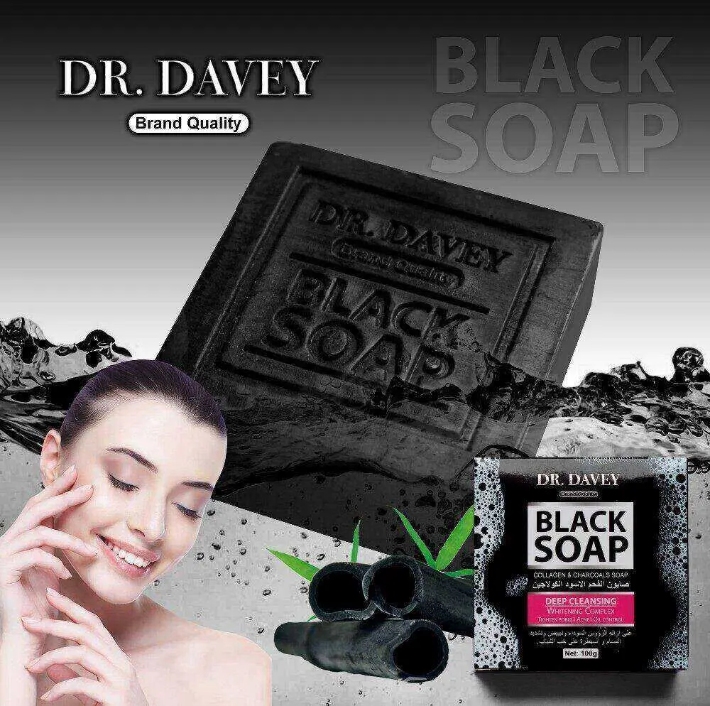 Picture of Davey Black Soape - 100gm Oily Control Acne care Deep Cleaning (Fresh)