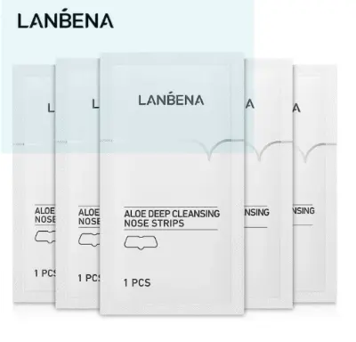 Picture of LANBENA Aloe Deep Cleansing Nose Strips Blackhead Removal Mask - 5 Pcs 