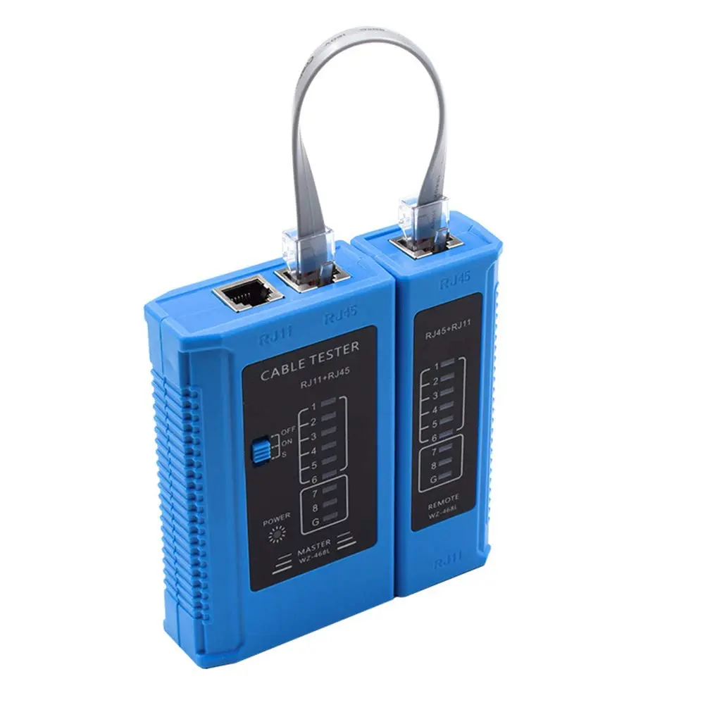 Picture of Network Cable Tester, RJ45 Ethernet Cable Tester for Cat6/Cat5/Cat7 LAN Cable & RJ11 Phone Cable (Blue)