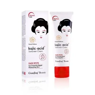 Picture of Guanjing Beauty Kojic Sunscreen Cream SPF 50 || 80 gm 