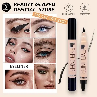 Picture of BEAUTY GLAZED Double Head Waterproof Eyeliner Stamp Pen 