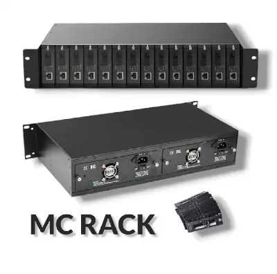 Picture of Rack Mount Chassis 14 Slot MC-1400-5V for Media Converter (Black)