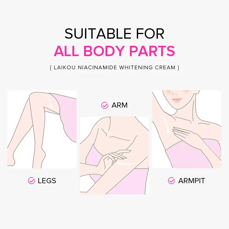 Picture of LAIKOU Niacinamide Underarm Knee darkness removing cream 100g 