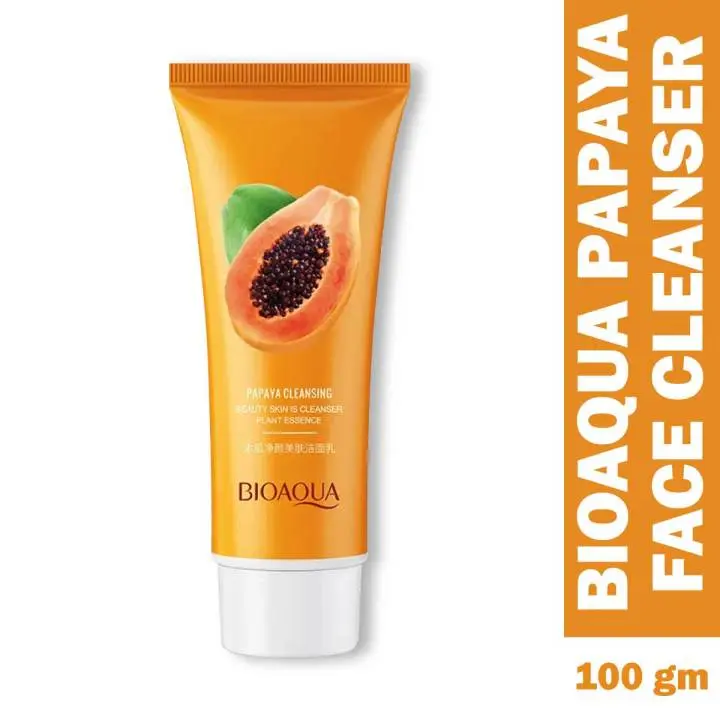 Picture of Bioaqua Papaya Moisturizing Face Wash -100G (Multicolor,Fruity)