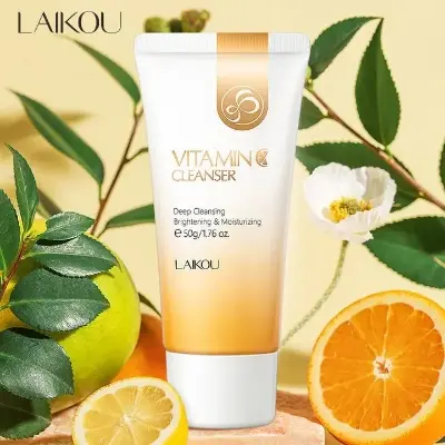 Picture of Laikou Vitamin C Cleanser - 50g - Face Wash (Orange,Fresh)