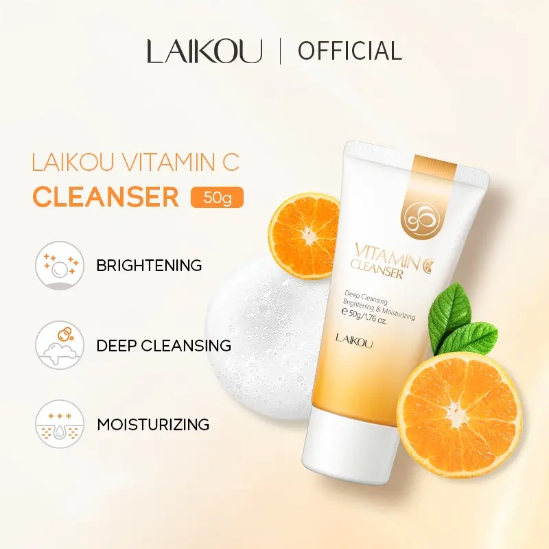 Picture of Laikou Vitamin C Cleanser - 50g - Face Wash (Orange,Fresh)