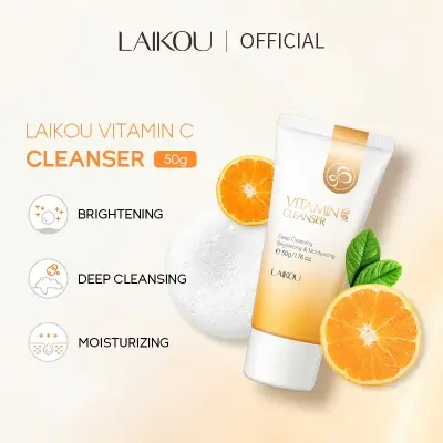 Picture of Laikou Vitamin C Cleanser - 50g - Face Wash (Orange,Fresh)
