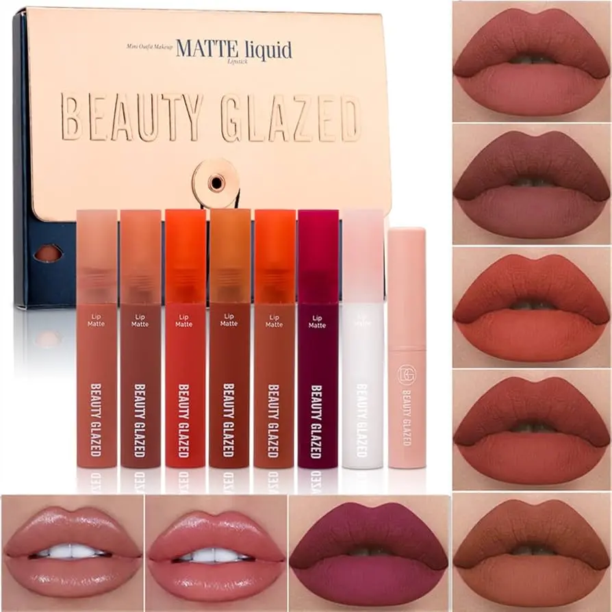 Picture of Beauty Glazed 8pcs Mini Outfit Lip Set (26,Multicolor)