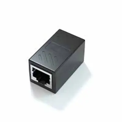 Picture of RJ45 Coupler, Network Coupler for Cat7/Cat6/Cat5e/cat5 Ethernet Cable Extender Connector - Female to Female, Black (1 pcs)