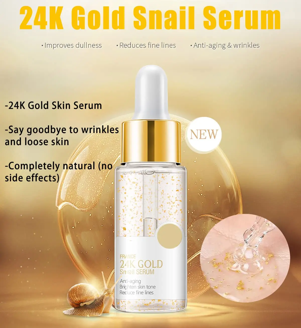 Picture of LAIKOU 24K Gold Snail Essential/Serum -17ml 